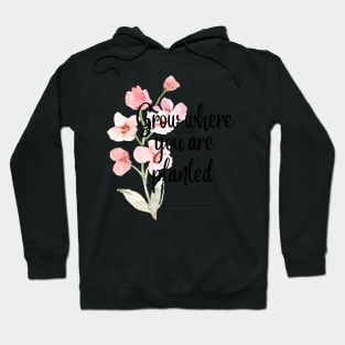 Grow where you are planted. Hoodie